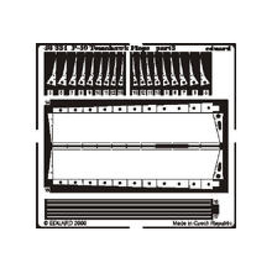 Photoetched set P-40B/C Flaps, for Academy kit 1/48 Eduard 48334