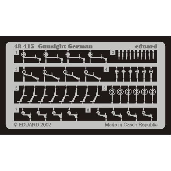 Photoetched set Gunsight German 1/48 Eduard 48415