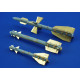 Photoetched set Soviet AA Missile MiG-29/Su-27, for Academy kit 1/48 Eduard 48435