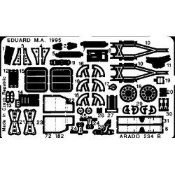 Photoetched set Ar-234 B2, for Dragon kit 1/72 Eduard EDU-72182