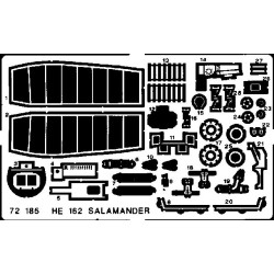 Photoetched set He-162 Salamander, for Dragon kit 1/72 Eduard EDU-72185
