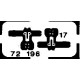 Photoetched set Ju-87D-5 Stuka, for Fujimi kit 1/72 Eduard EDU-72196