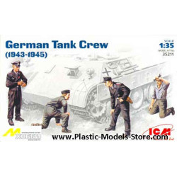 German Tank Crew 1943-1945 4 fig. WWII 1/35 ICM 35211