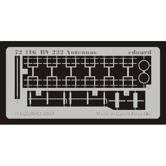 Photoetched set BV 222 Antennas, for Revell kit 1/72 Eduard EDU-72416