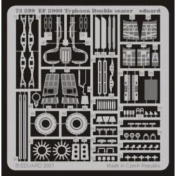 Photoetched set EF-2000 Typhoon 2-seater, for Revell kit 1/72 Eduard EDU-73289