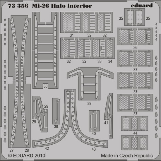 Photoetched set Mi-26 Halo interior, for Revell/Zvezda kit 1/72 Eduard EDU-73356