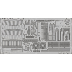 Photoetched set Su-33 Flanker D (self adhesive), for Hasegawa kit 1/72 Eduard EDU-73403