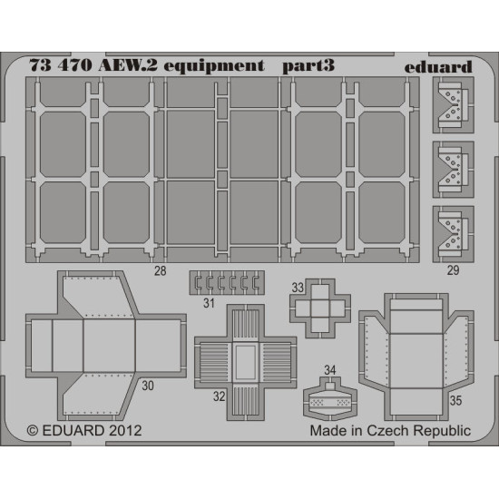 Photoetched set Sea King AEW.2 equipment part2, for CyberHobby kit 1/72 Eduard EDU-73470