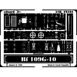 Photoetched set Bf-109 G-10, for Revell kit 1/48 Eduard FE104