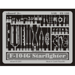 Photoetched set F-104G Starfighter, for Hasegawa kit 1/48 Eduard FE158