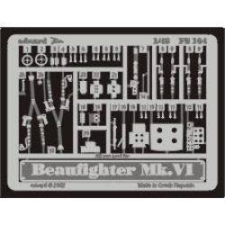 Photoetched set BeaufighterMk.VI, for Tamiya kit 1/48 Eduard FE164