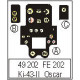 Photoetched set Ki-43 II Oscar Color, for Hasegawa kit 1/48 Eduard FE202