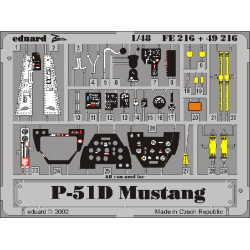 Photoetched set Set P-51D Mustang Color, for Tamiya kit 1/48 Eduard FE216