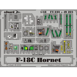 Photoetched set F-18C Hornet Color, for Hasegawa kit 1/48 Eduard FE223