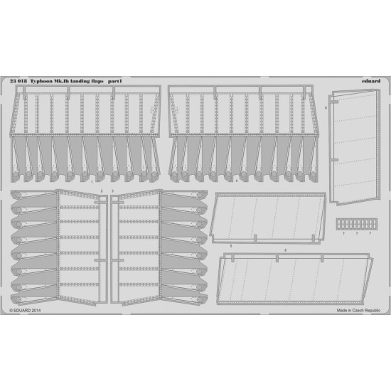 Eduard 23018 1/24 Typhoon Mk.ib Landing Flaps Airfix A19002 Photo-etched For Aircraft Photo Etched Set Eduard 23018 1/24 Typhoon Mk.ib Landing Flaps Airfix A19002 Photo-etched For Aircraft Photo Etched Set