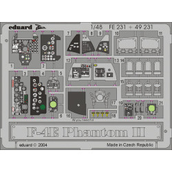 Photoetched set F-4E Phantom II Color, for Hasegawa kit 1/48 Eduard FE231