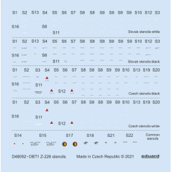 Eduard D48092 1/48 Z-226 Stencils Decal For Aircraft