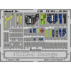 Photoetched set N1K2-J George Color, for Hasegawa kit 1/48 Eduard FE304