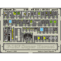 Photoetched set F-18F Super Hornet Color, for Hasegawa kit 1/48 Eduard FE334