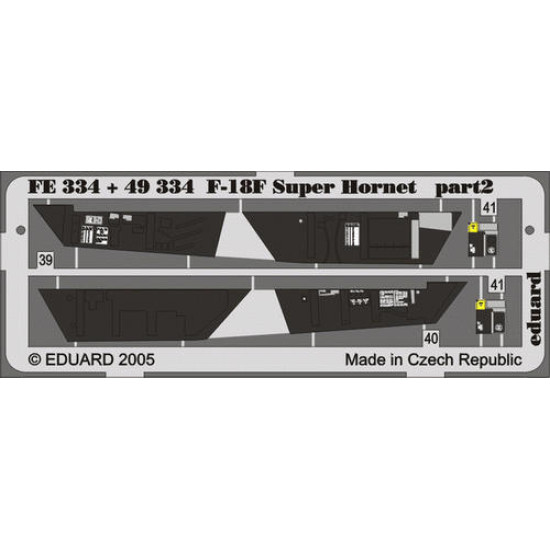 Photoetched set F-18F Super Hornet Color, for Hasegawa kit 1/48 Eduard FE334