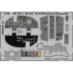 Photoetched set Su-24M Fencer D interior Color, for Trumpeter kit 1/48 Eduard FE551