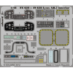 Photoetched set Lynx AH.7 interior Color, for Airfix kit 1/48 Eduard FE628