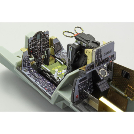 Photoetched set F-4B Phantom interior (self adhesive), for Academy kit 1/48 Eduard FE644