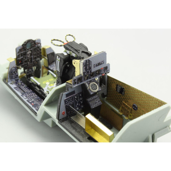 Photoetched set F-4B Phantom interior (self adhesive), for Academy kit 1/48 Eduard FE644