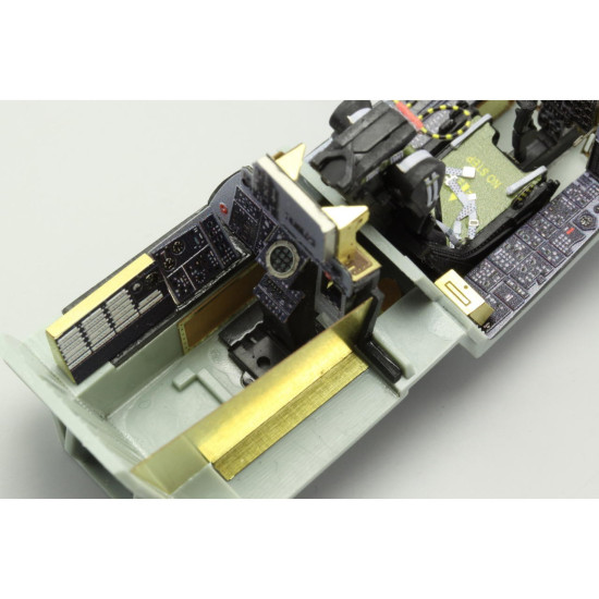 Photoetched set F-4B Phantom interior (self adhesive), for Academy kit 1/48 Eduard FE644