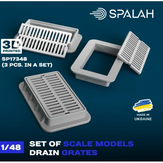 Spalah 17348 1/48 Drain Grates 3 Psc Set Of Scale Models