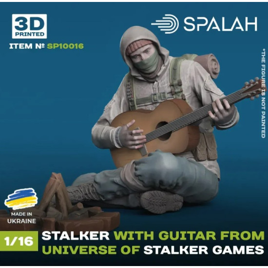 Spalah 10016 1/16 Stalker With Guitar From Universe Of Stalker Games