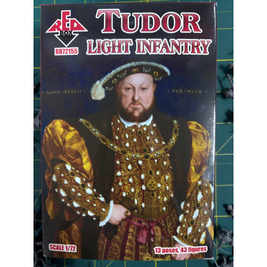 Red Box 72155 1/72 Tudor Light Infantry Mid 16th Century Figures Model Kit