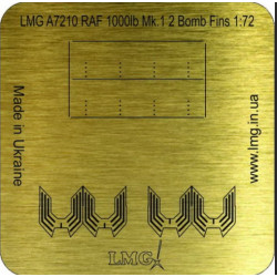 Lmg Ba-72003 1/72 Raf 1000lb Mk 1 2 Bomb Fins Thickness 0-1mm