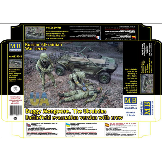 Master Box 35246 1/35 Buggy Mongoose. The Ukrainian Battlefield Evacuation Version With Crew Russian-ukrainian War Series.