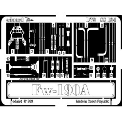 Photoetched set Fw-190A, for Revell kit 1/72 Eduard SS124