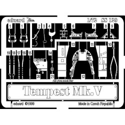 Photoetched set Tempest Mk.V, for Academy kit 1/72 Eduard SS129