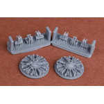 Sbs 72087 1/72 S-2f Tracker Engine And Exhaust Set For Hasegawa Kit