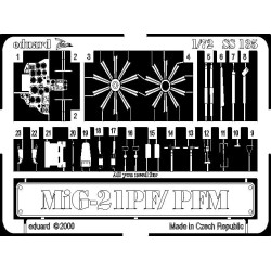 Photoetched set MiG-21PF/PFM, for Bilek kit 1/72 Eduard SS135