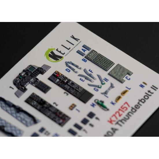 Kelik K72157 1/72 Oa 10a Thunderbolt Interior 3d Decals For Italeri Kit Kelik K72157 1/72 Oa 10a Thunderbolt Interior 3d Decals For Italeri Kit