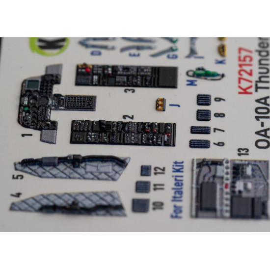 Kelik K72157 1/72 Oa 10a Thunderbolt Interior 3d Decals For Italeri Kit Kelik K72157 1/72 Oa 10a Thunderbolt Interior 3d Decals For Italeri Kit