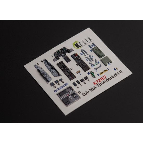 Kelik K72157 1/72 Oa 10a Thunderbolt Interior 3d Decals For Italeri Kit Kelik K72157 1/72 Oa 10a Thunderbolt Interior 3d Decals For Italeri Kit