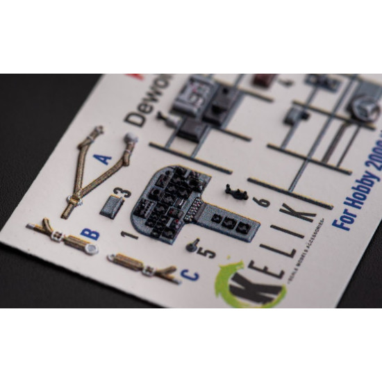 Kelik K72173 1/72 Dewoitine D 520 Interior 3d Decals For Hobby 2000/Hasegawa Kit Kelik K72173 1/72 Dewoitine D 520 Interior 3d Decals For Hobby 2000/Hasegawa Kit