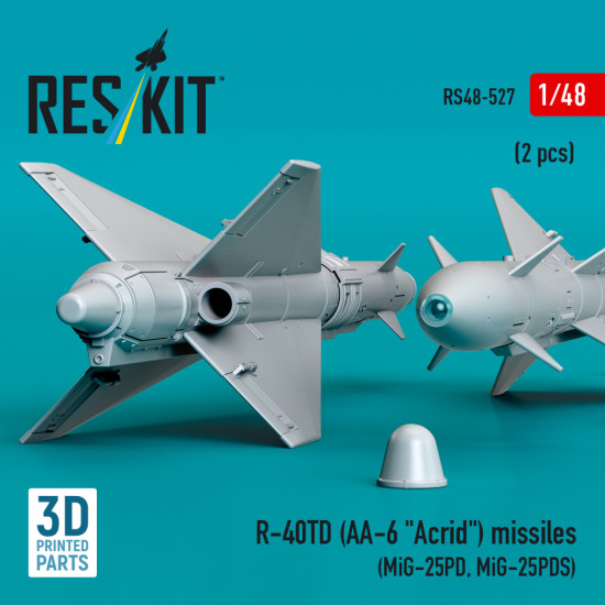 Reskit Rs48-0527 1/48 R-40td Aa-6 Acrid Missiles 2 Pcs