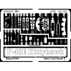 Photoetched set P-40E Kittyhawk, for Academy kit 1/72 Eduard SS161