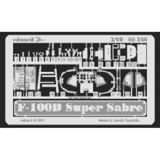 Photoetched set F-100D SuperSabre, for Italeri kit 1/72 Eduard SS169