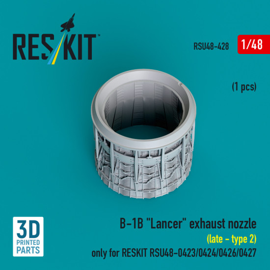 Reskit Rsu48-0428 1/48 B-1b Lancer Exhaust Nozzle Late Type 2 1 Pcs Only For Reskit Rsu48-0426 Rsu48-0427