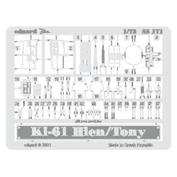 Photoetched set Ki-61 Hien/Tony, for Hasegawa kit 1/72 Eduard SS171