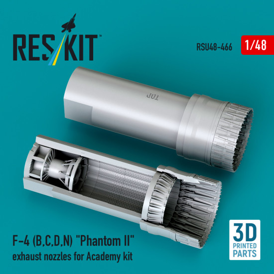 Reskit Rsu48-0466 1/48 F-4 B, C, D, N Phantom Ii Exhaust Nozzles For Academy Kit Reskit Rsu48-0466 1/48 F-4 B, C, D, N Phantom Ii Exhaust Nozzles For Academy Kit