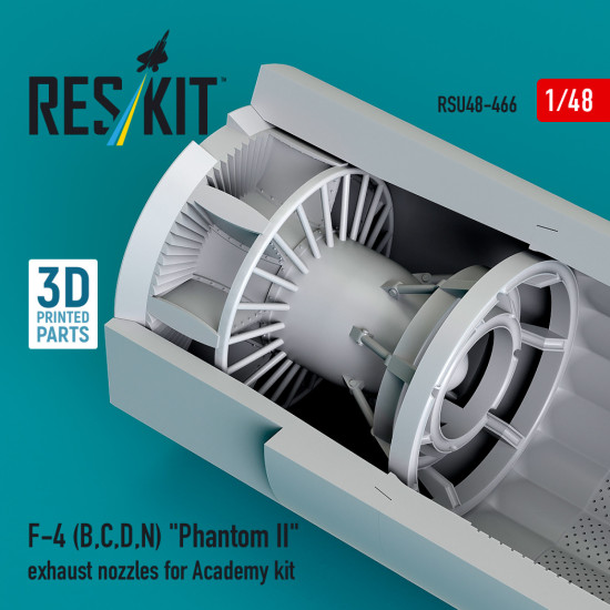 Reskit Rsu48-0466 1/48 F-4 B, C, D, N Phantom Ii Exhaust Nozzles For Academy Kit Reskit Rsu48-0466 1/48 F-4 B, C, D, N Phantom Ii Exhaust Nozzles For Academy Kit