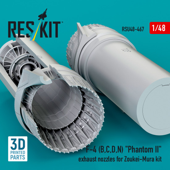 Reskit Rsu48-0467 1/48 F-4 B, C, D, N Phantom Ii Exhaust Nozzles For Zoukei-mura